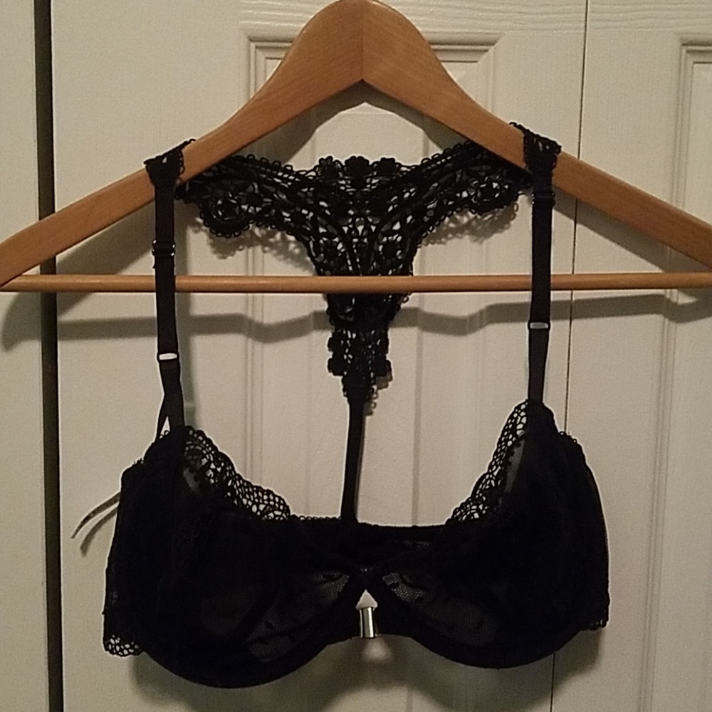 NWOT Black Lace Free People Bra
